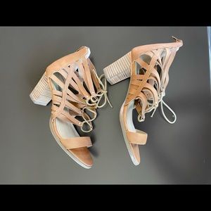 Tan strappy sandal